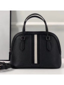Gucci 341504 Black Calf Leather Top Handle Bag