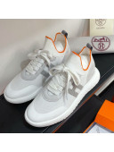 Hermes Crew Knit Sneakers White 2021 01