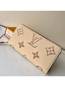 Louis Vuitton Zippy Wallet in Giant Monogram Leather M80116 Cream White/Dusty Pink 2021