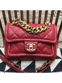 Chanel Quilted Lambskin Small Flap Bag AS0936 Red 2019