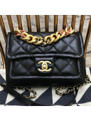 Chanel Quilted Lambskin Small Flap Bag AS0936 Black 2019