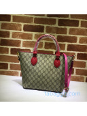 Gucci GG Canvas Tote Bag 432124 Red 2020