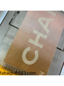 Chanel Cashmere Wool Scarf 70x200cm Camel Brown 2021 110306