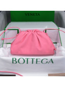 Bottega Veneta The Mini Pouch Soft Clutch Bag in Light Pink Calfskin 2020 585852