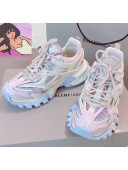 Balenciaga Track 4.0 Tess Trainer Sneakers Light Pink/Blue 2020 