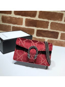 Gucci Dionysus GG Velvet Super Mini Bag 476432 Red 2020