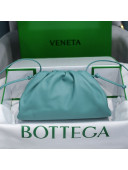 Bottega Veneta The Mini Pouch Soft Clutch Bag in Light Blue Calfskin 2020 585852