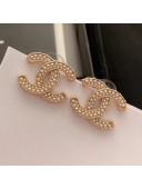 Chanel Pearl CC Stud Earrings 03 2019