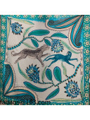 Hermes Jade Dance Cashmere Silk Scarf 140x140cm Blue 2021 