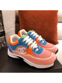 Chanel Suede Sneakers Orange 2021 01
