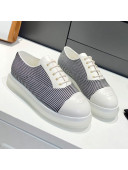Chanel Striped Lace-ups Sneakers G37238 Black 2021