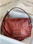 Givenchy ID 93 Large Shoulder Bag in Smooth Leather Burgundy 2020