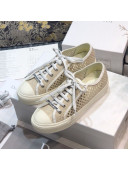 Dior Walk'n'Dior Sneakers in White Mesh Embroidery 2020