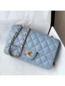 Chanel Lambskin Classic Mini Flap Bag A69900 Sky Blue/Gold 2021