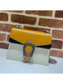 Gucci Dionysus Leather Mini Chain Bag 421970 Orange/White 2021