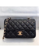 Chanel Lambskin Classic Mini Flap Bag A69900 Black/Gold 2021