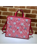 Gucci Children's GG Cat Print Tote Bag 630542 Beige/Pink 2021