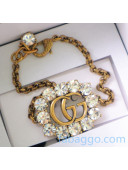 Gucci Crystal Double G Bracelet GE2090401 2020