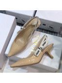 Dior J'Adior Slingback Pumps 6.5cm Heel in Patent Calfskin Nude 2021