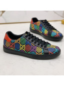 Gucci GG Star Psychedelic Ace Sneakers ‎610086 Black 2020 (For Women and Men)