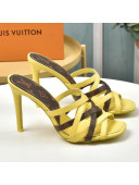Louis Vuitton Revival Strap Heel Slide Sandals 10cm Yellow 2021