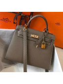 Hermes Kelly 25cm Top Handle Bag in Epsom Leather Etoupe 2020