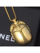 Chanel Beetle Necklace AB1905 Gold 2019