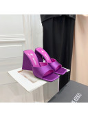 The Attico Silk High Heel Slide Sandals 10.5cm Purple 2022 