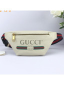 Gucci Logo Print Small Belt Bag 527792 White 2019