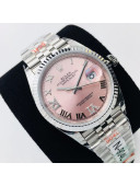 Rolex Datejust Watch 36mm Pink/Silver Top Quality