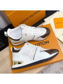 Louis Vuitton Run Away Calfskin Sneakers White/Monogram 2021(Top Quality)