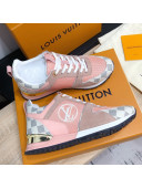 Louis Vuitton Run Away Calfskin Sneakers Pink/White 2021（Top Quality）