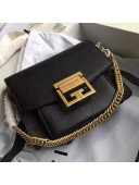 Givenchy Mini GV3 Bag in Grained and Suede Leather Black 2018