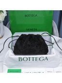 Bottega Veneta Mini Pouch Shearling Crossbody Bag 585852 Black 2021