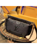 Louis Vuitton Gaint Monogram Leather Triple Shoulder Bag M80399 Black/Gold 2021