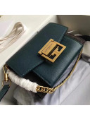 Givenchy Mini GV3 Bag in Grained and Suede Leather Deep Green 2018