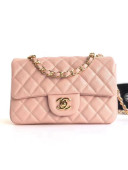 Chanel Caviar Calfskin Mini Classic Flap Bag 1116 Pink (Gold-Tone Hardware)