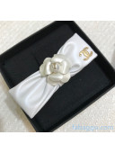 Chanel Leather Bow and Camellia Hairpin CH20112601 White 2020