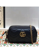 Gucci GG Marmont Leather Mini Shoulder Bag 550155 Black 2019