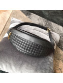 Celine Belt Bag C Charm in Quilted Calfskin 188153 Black 2019