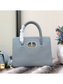 Dior Medium St Honore Tote Bag in Cloud Blue Grained Calfskin 2020