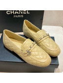 Chanel Lambskin Loafers G37312 Apricot 2021