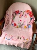 Gucci Cashmere Long Scarf GS121402 Pink 2021