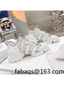 Dior D-Connect Sneakers in Printed Reflective Technical Fabric 2021