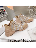 Dior D-Connect Sneakers in Printed Reflective Technical Fabric Beige 2021
