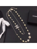 Chanel Pearl Circle Long Necklace 2019