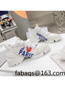 Dior D-Connect Sneakers in Paris Printed Fabric White 2021