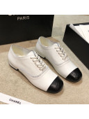 Chanel Calfskin Lace-ups G36483 White 2020