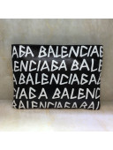 Balenciaga Bazar Logo Print Pouch Black 02 2019