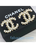 Chanel Pearl CC Stud Earrings 01 2020